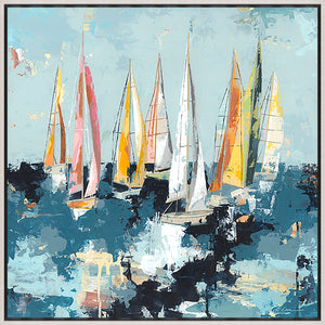 Summer Cruising by Bella Lane - 36" x 36" Framed