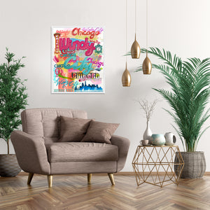 Windy City by Jacob Lincoln - 30" x 38" Framed