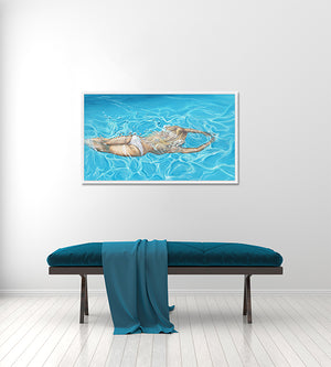 Afternoon Swim by Makai Howell - 42" x 24" Framed