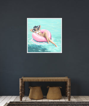 Pool Time I by Makai Howell - 36" x 36" Framed
