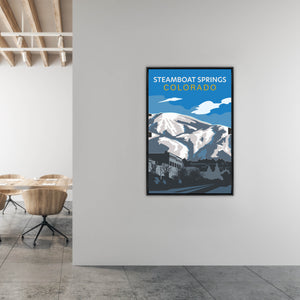 Steamboat Springs by Richard Ryder - 40" x 60" Framed