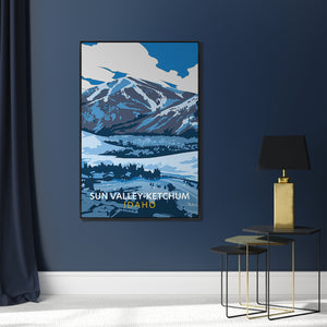 Sun Valley by Richard Ryder - 40" x 60" Framed