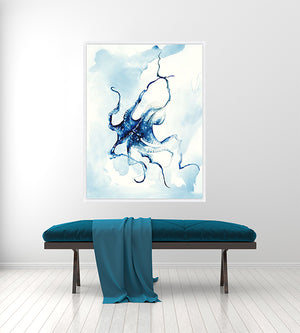 Creature of the Sea by Sara Brown - 30" x 40" Framed