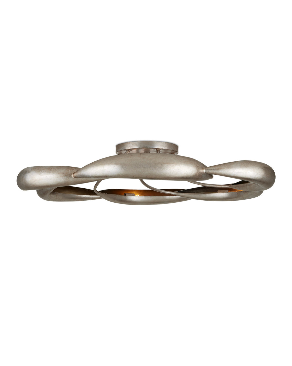 Caroube Silver Semi-Flush Mount
