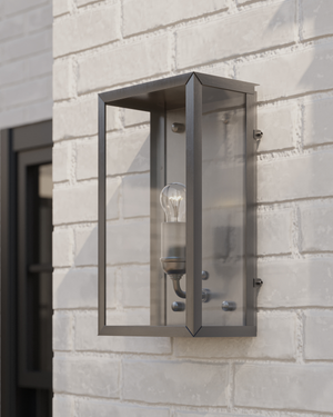 Royster Silver Outdoor Wall Sconce