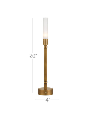 Paseo Brass Cordless Table Lamp