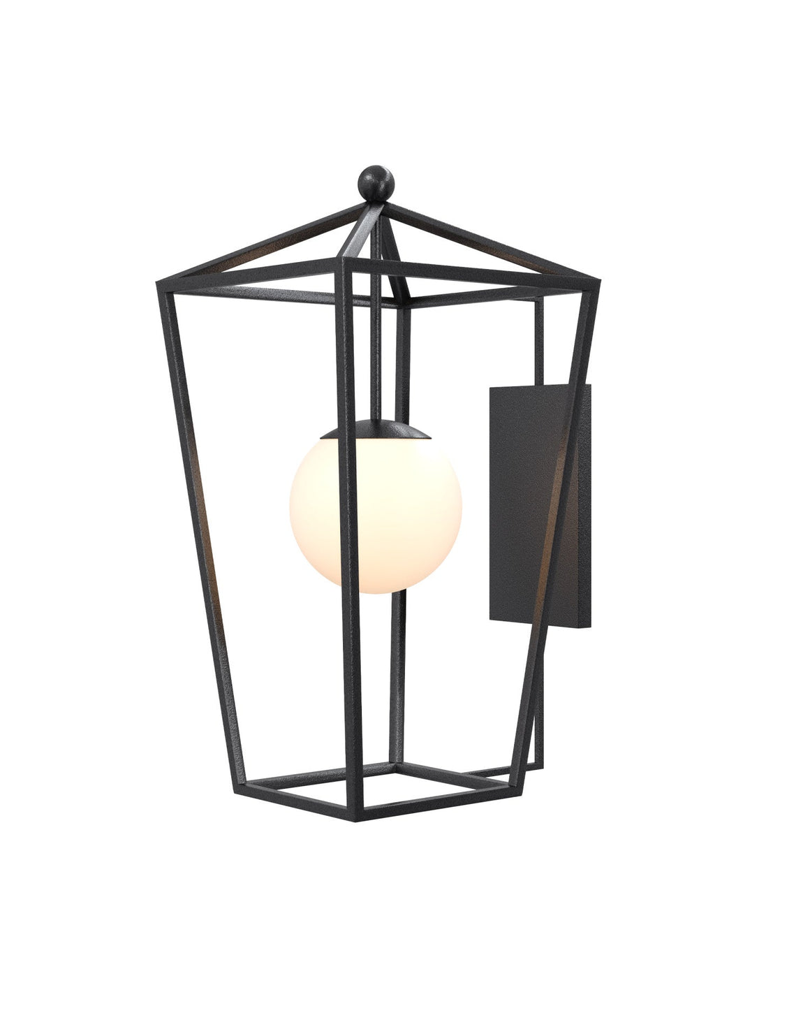 Denison Small Black Outdoor Wall Sconce