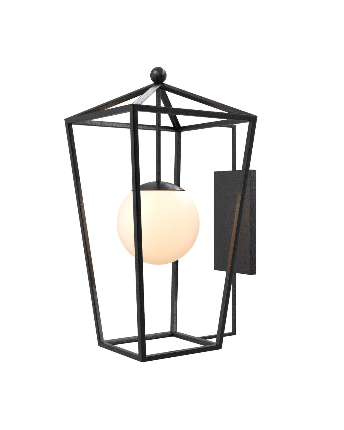 Denison Large Black Outdoor Wall Sconce
