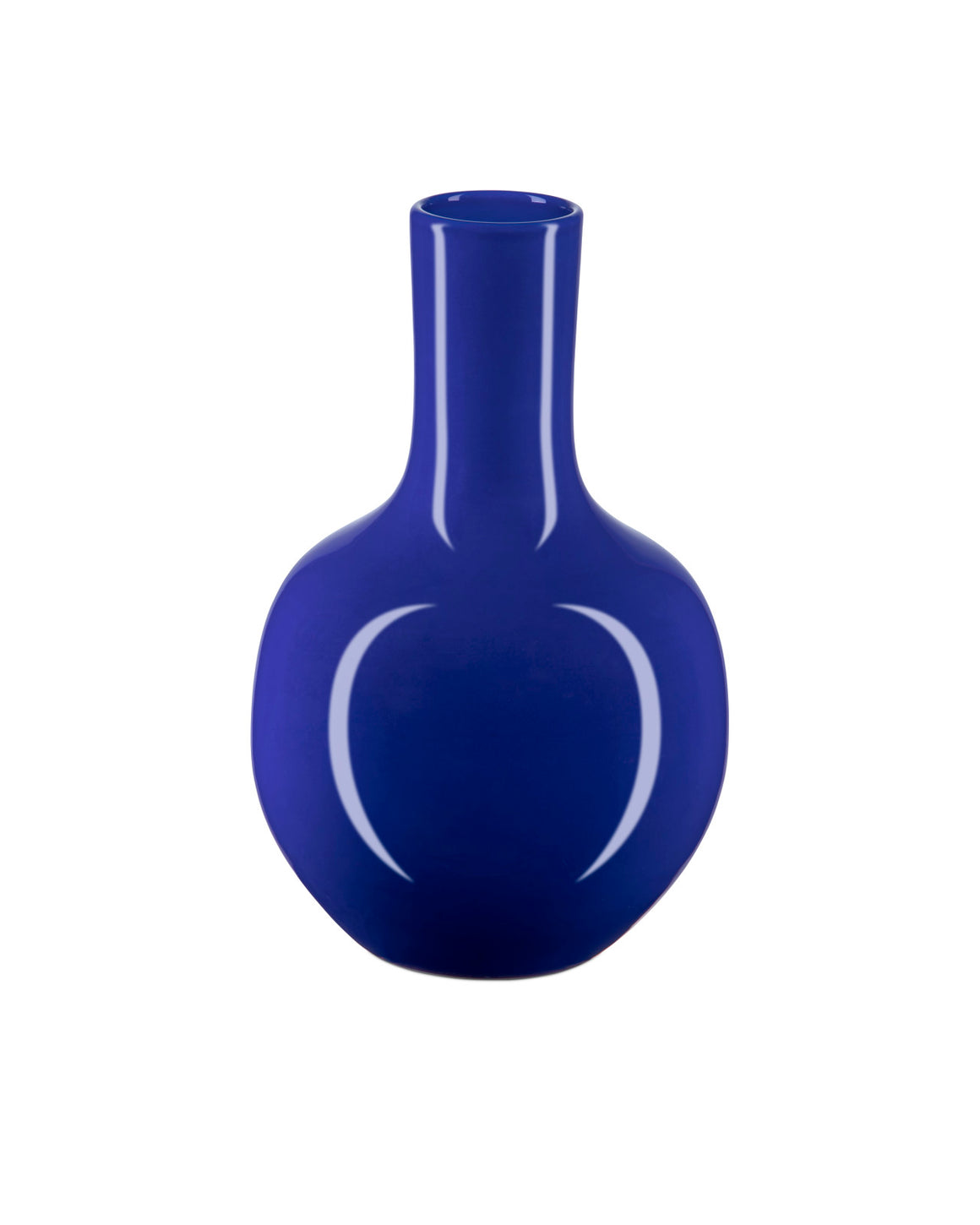 Ocean Blue Long Neck Vase