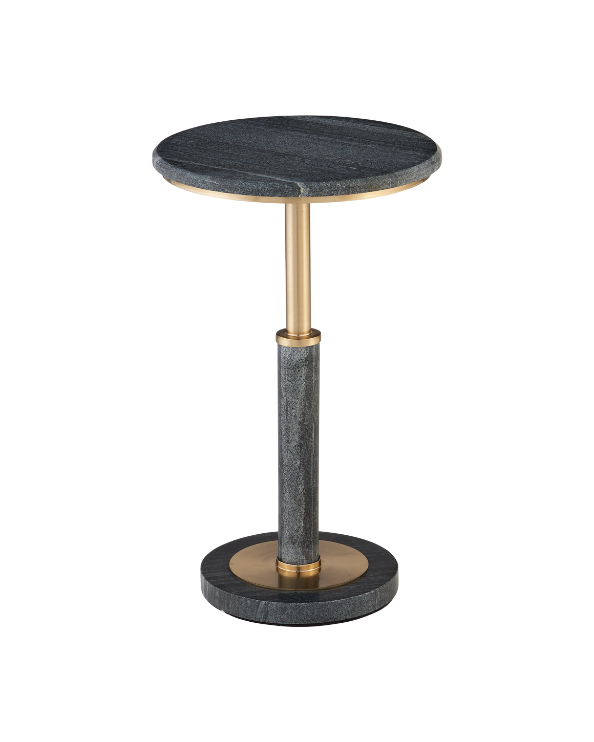 Miles Black Marble Accent Table