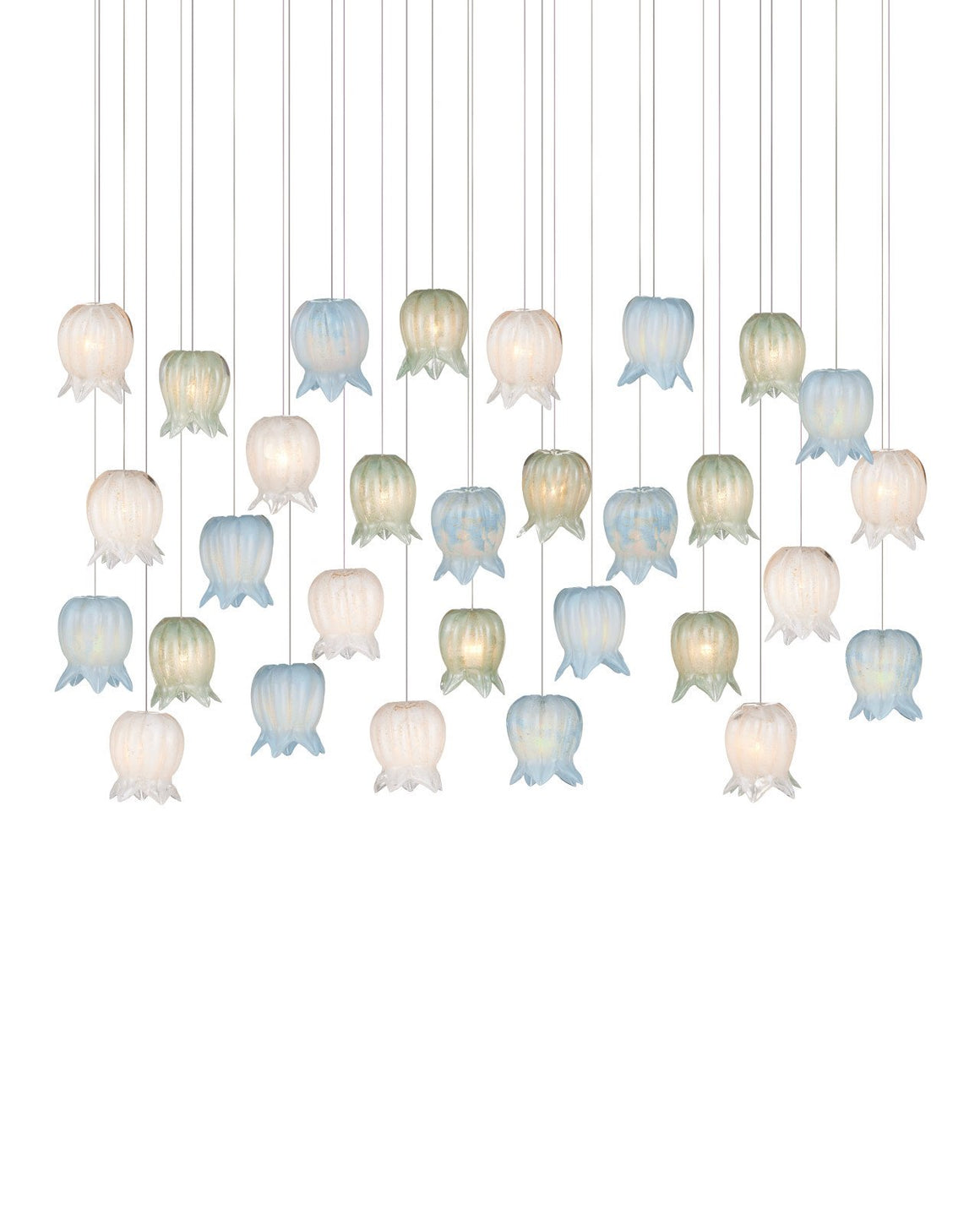 Polpo Misto 30-Light Linear Multi-Drop Pendant