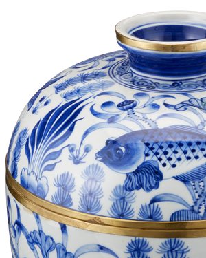 Blue & White Rice Tureen Set of 3
