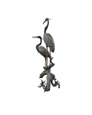 Herons on Branch Bronze