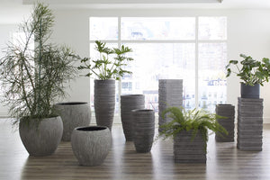 June Slim Planter, Raw Gray, SM