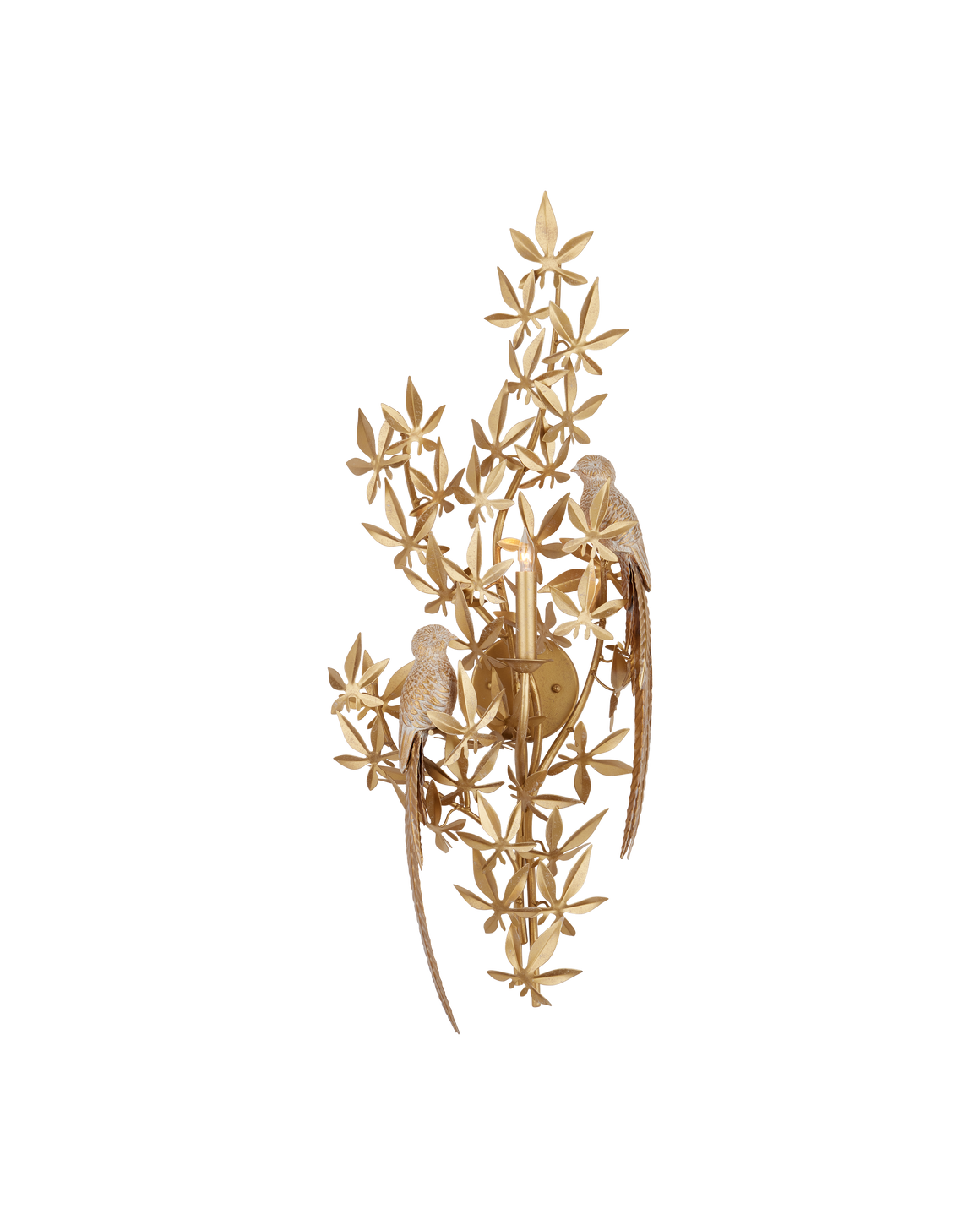 Aviary Gold Wall Sconce, Right