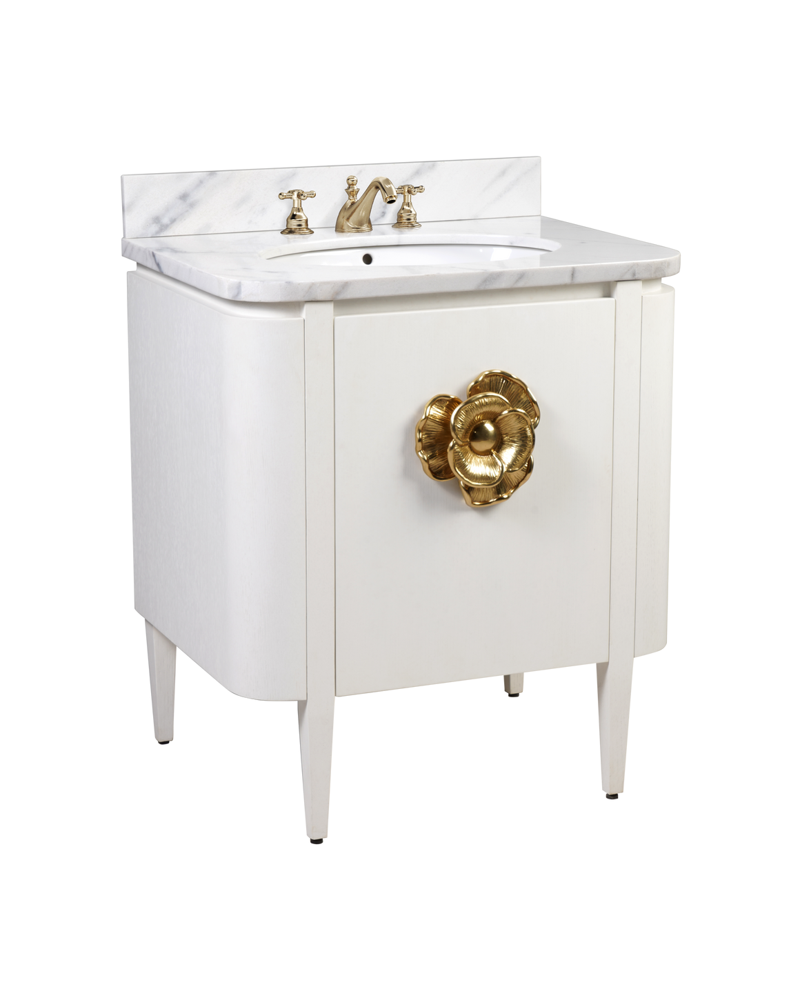 Briallen 30" White Vanity with Oval Undermount Sink