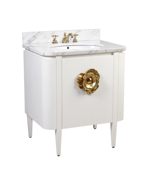 Briallen 30" White Vanity with Oval Undermount Sink
