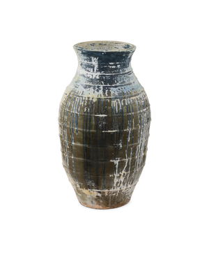 Ragusa Large Antique Blue Drip Urn