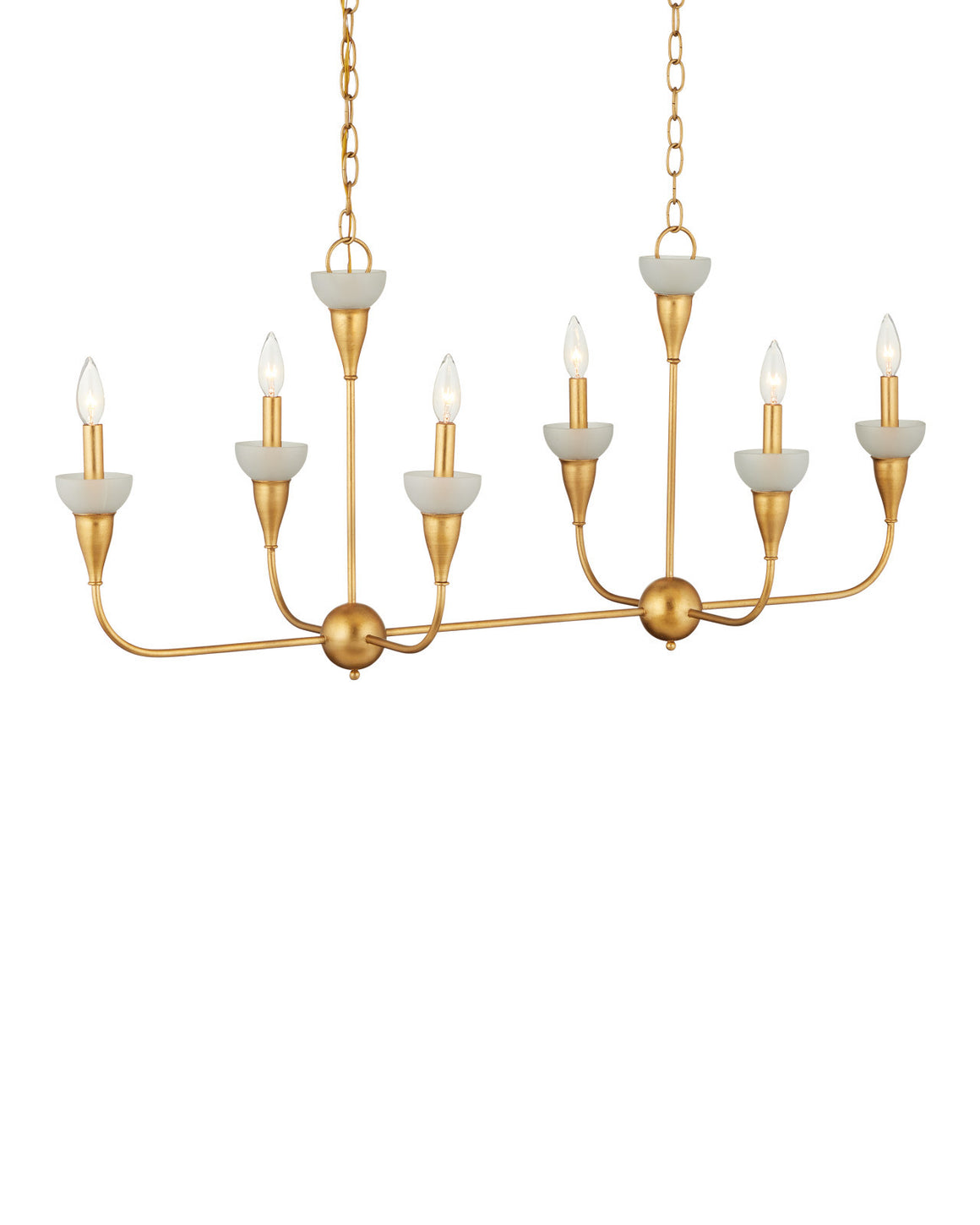 Aurelia Frost Rectangular Chandelier