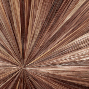 Palm Marquetry Table Lamp