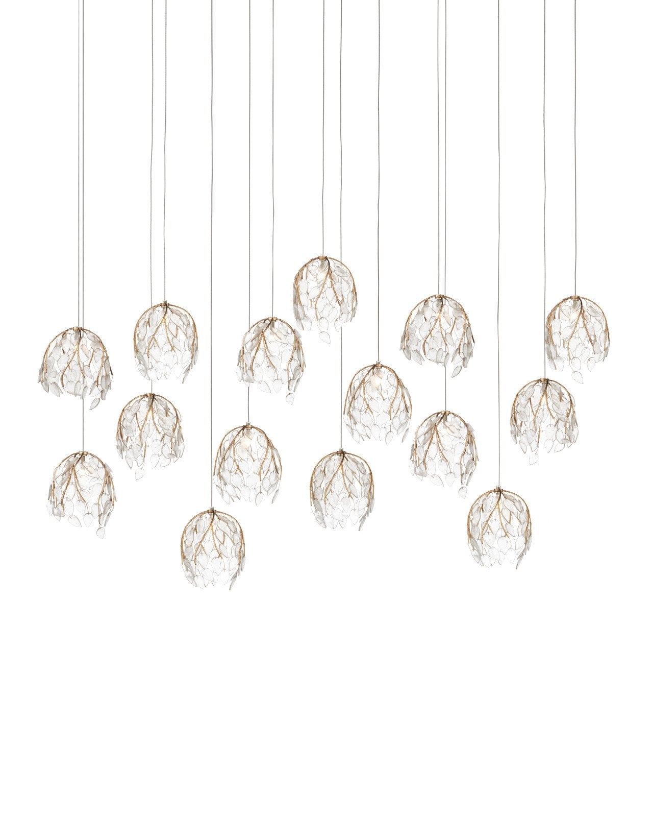 Banyan 15-Light Linear Multi-Drop Pendant