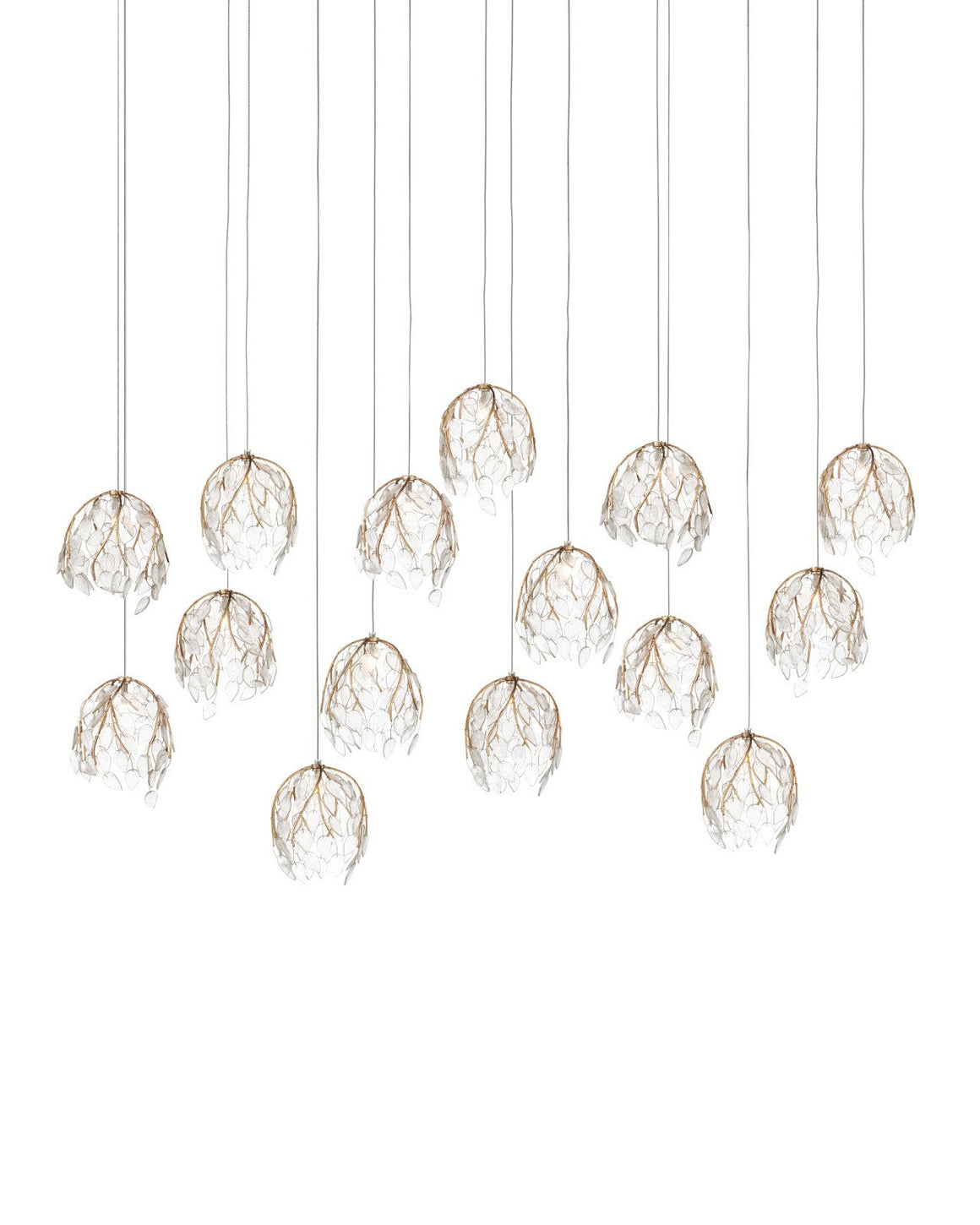 Banyan 15-Light Linear Multi-Drop Pendant