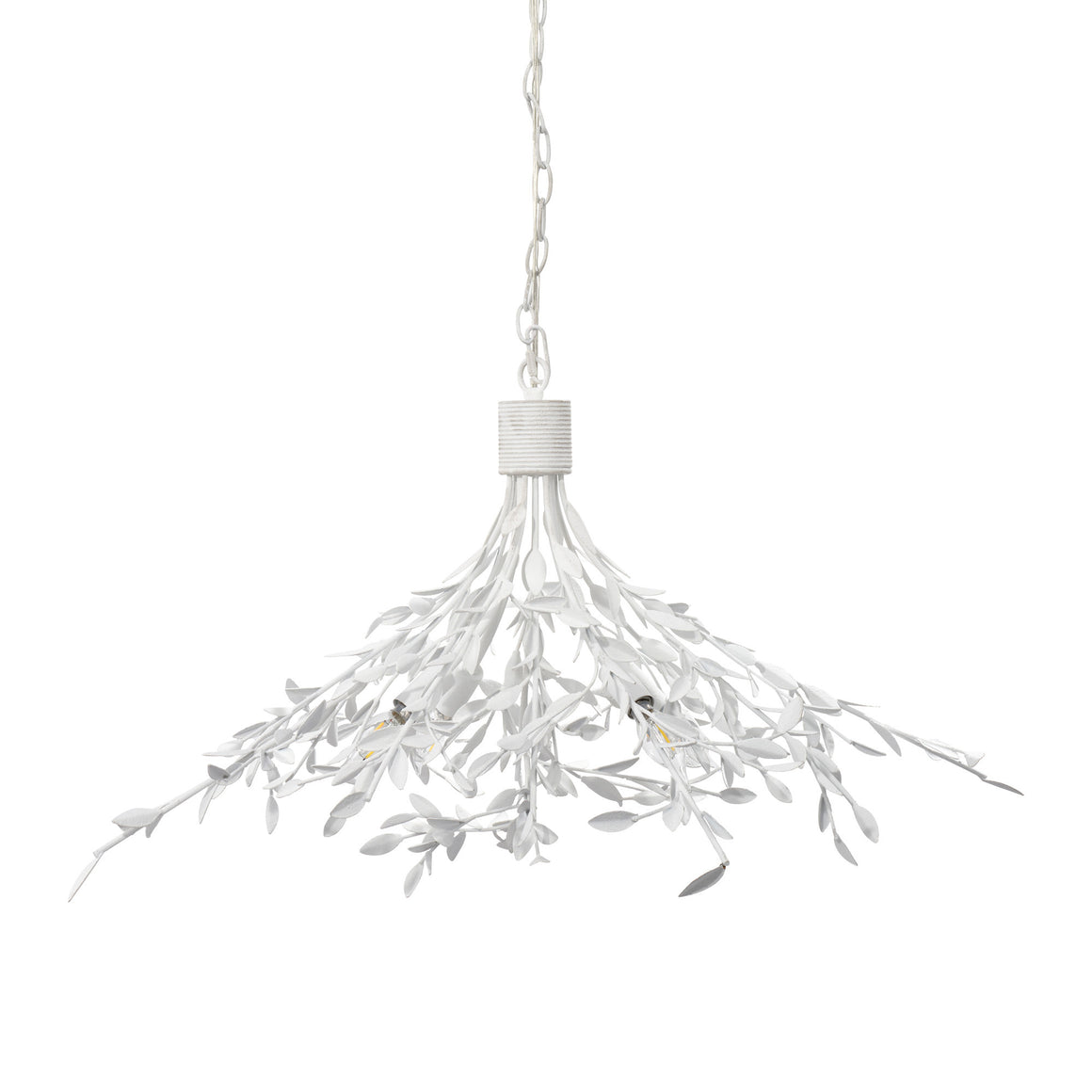 Arbor Chandelier, Textured White Plaster