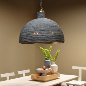 Big Sur 1-Light Beaded Chandelier, Slate Blue