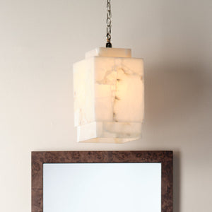 Borealis Alabaster Cube 1-Light Pendant
