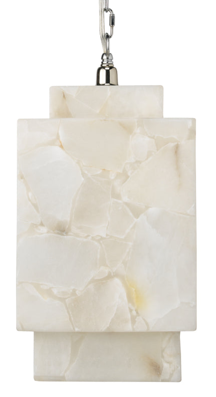 Borealis Alabaster Cube 1-Light Pendant