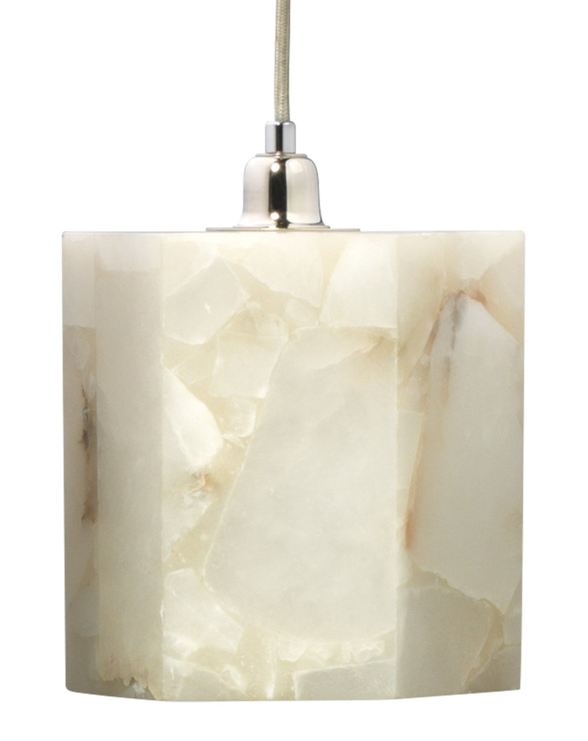 Borealis Alabaster Hexagon 1-Light Pendant
