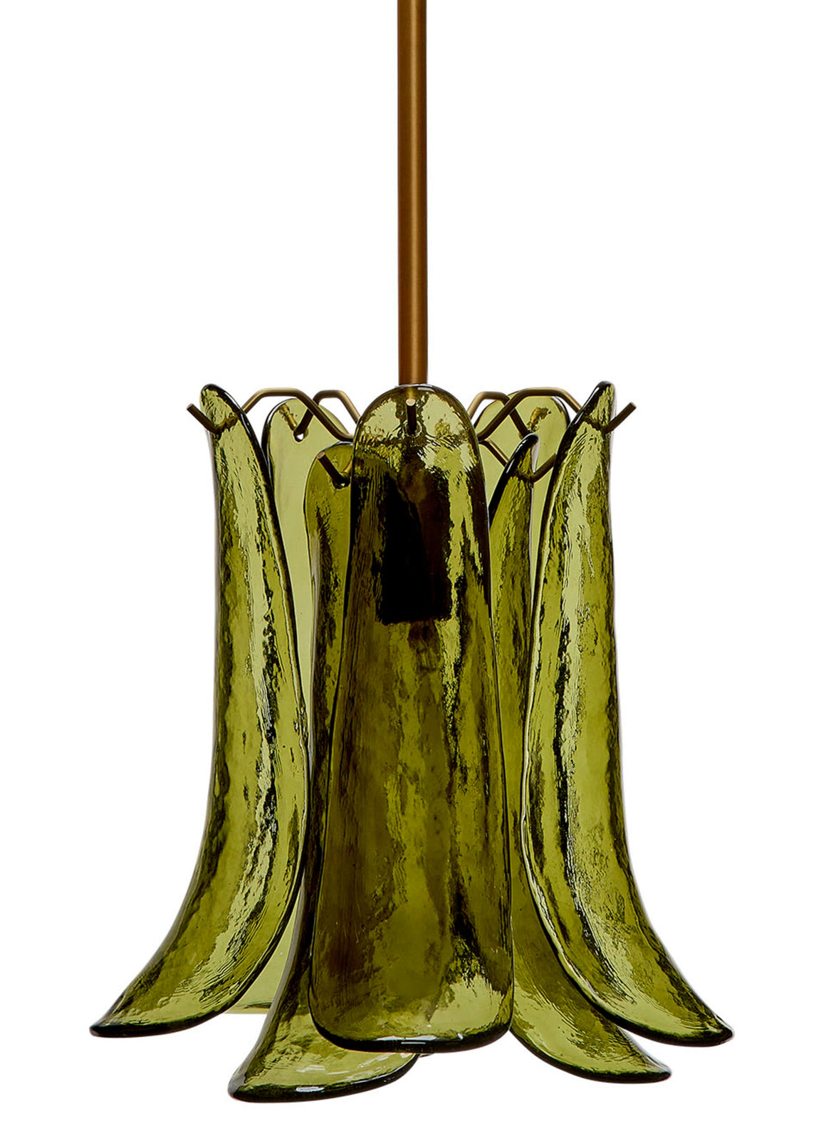 Cala 1-Light Blown Glass Pendant, Green