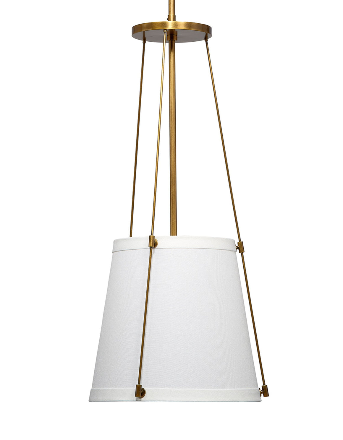 California Metal 1-Light Pendant, Antique Brass