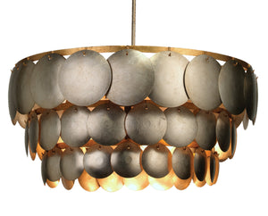 Calypso Three Tier 4-Light Iron Chandelier
