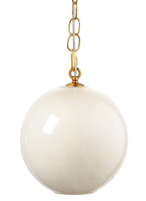 Camber 1-Light Blown Glass Pendant, Taupe