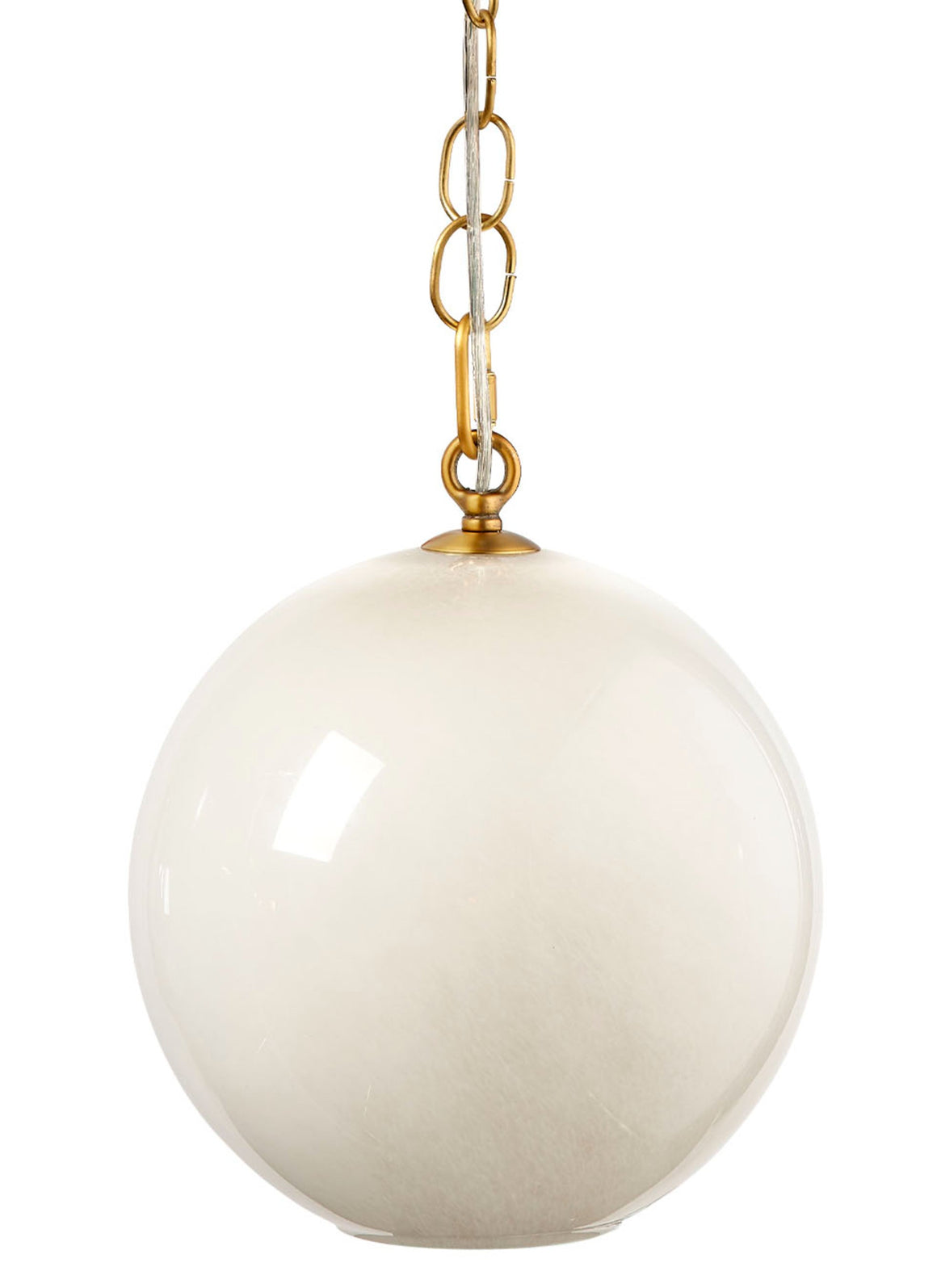 Camber 1-Light Blown Glass Pendant, Taupe