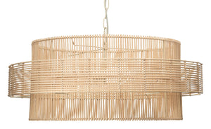 Concentric Rattan 2-Light Pendant