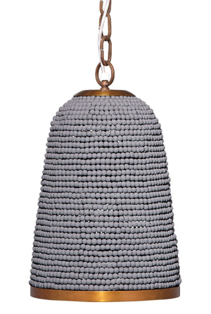 Creekside 1-Light Beaded Pendant, Slate Blue