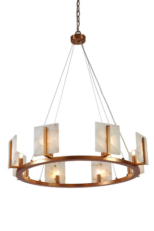 Halo Alabaster 8-Light Chandelier