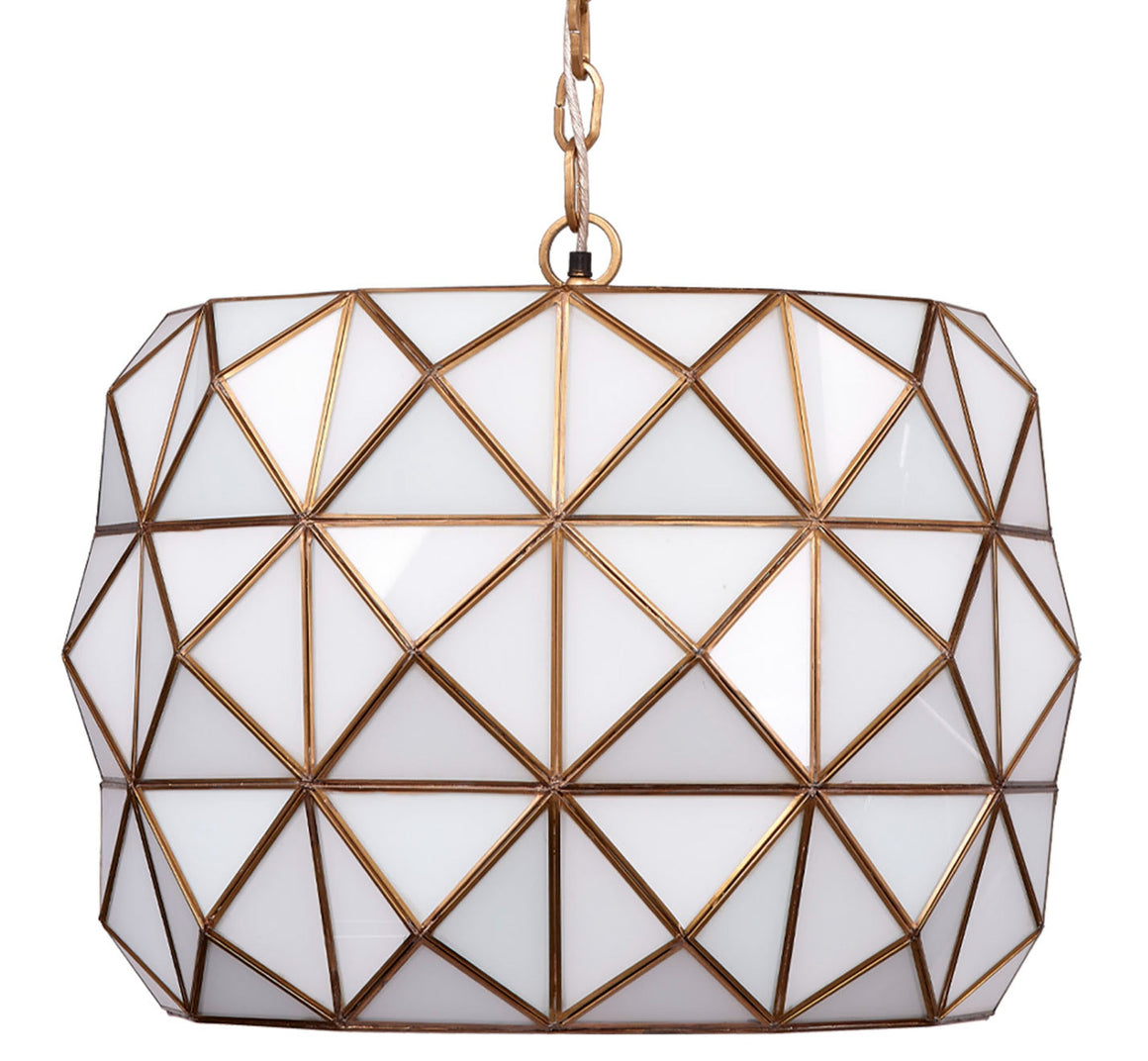 Hollywood 1-Light Glass and Metal Pendant