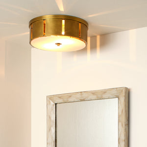 Orbit Metal Flush Mount Ceiling Light, Small