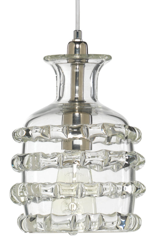 Ribbon 1-Light Glass Pendant