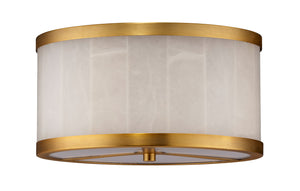 Upsala Alabaster Flush Mount Ceiling Light, Small