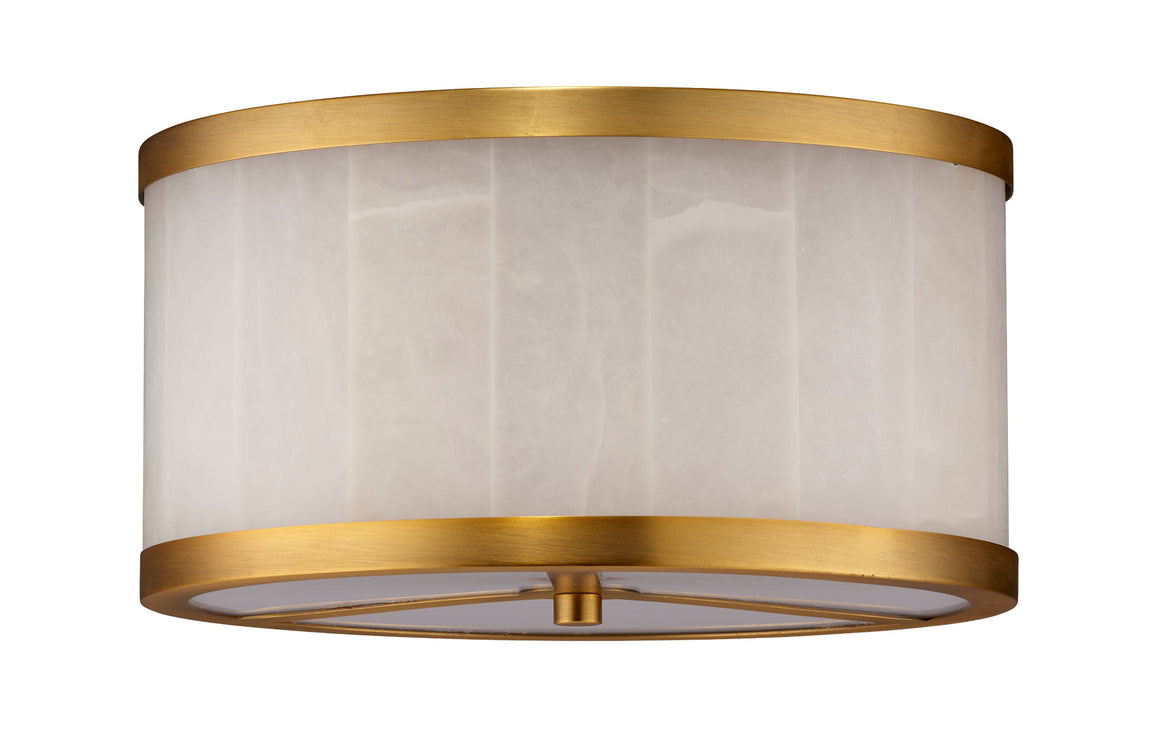 Upsala Alabaster Flush Mount Ceiling Light, Small