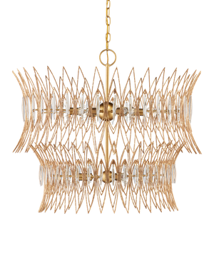 Marquise Medium Gold Chandelier