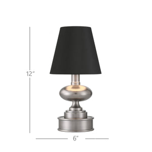 Galavant Nickel Cordless Table Lamp