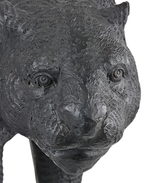 Standing Black Panther Bronze