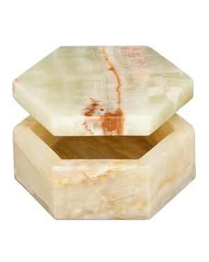 Arco Green Onyx Hexagon Box