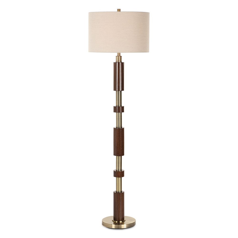 Uttermost Stacked Wooden Floor Lamp