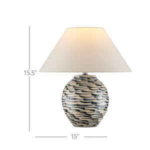 Minnows Blue Table Lamp